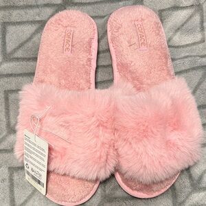 Cozy Pink Fuzzy Slippers